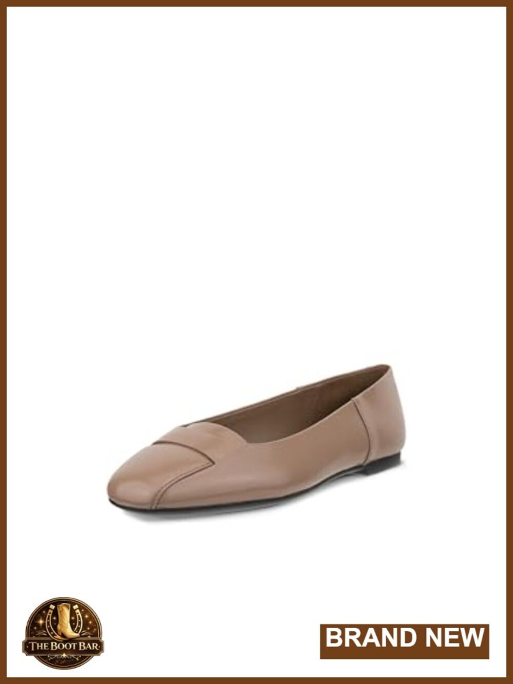 Origami Ballerina Flats Square Toe Slip On Leather Lining